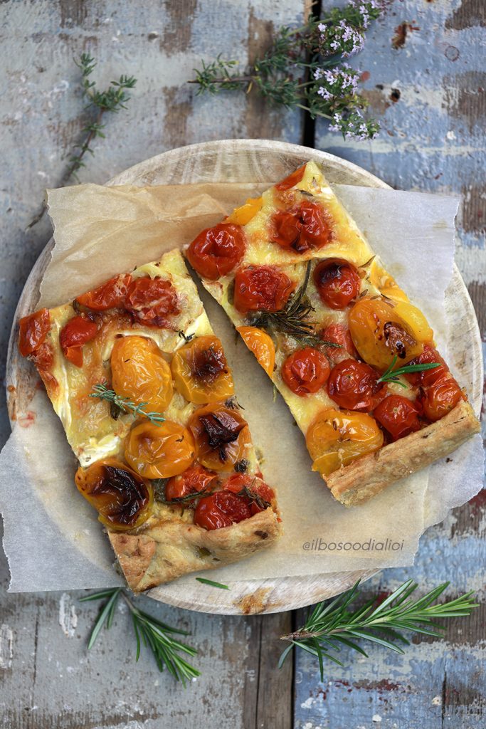 ROASTED TOMATO AND GOOEY CHEESE FREE-FORM PIE