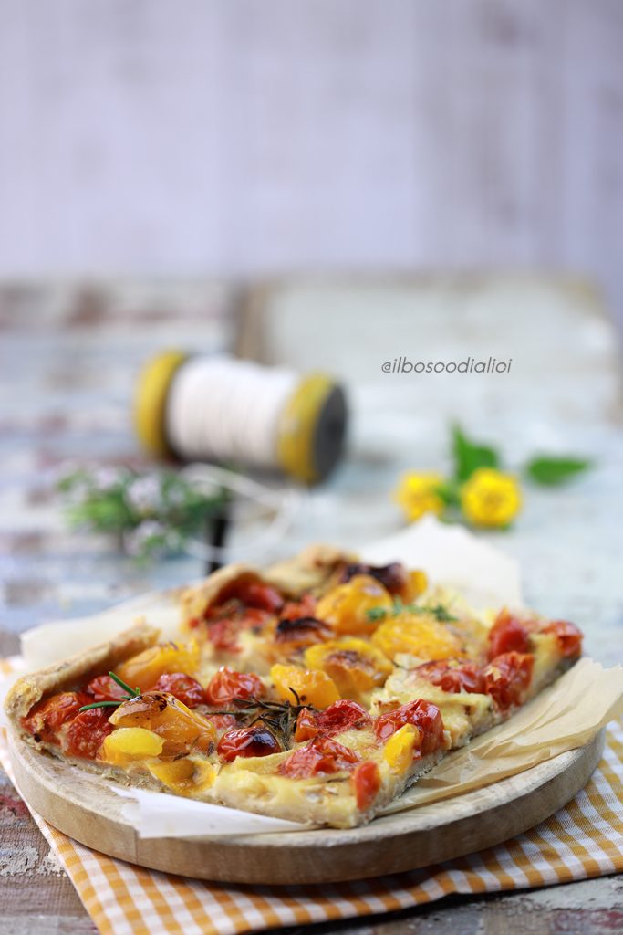 ROASTED TOMATO AND GOOEY CHEESE FREE-FORM PIE