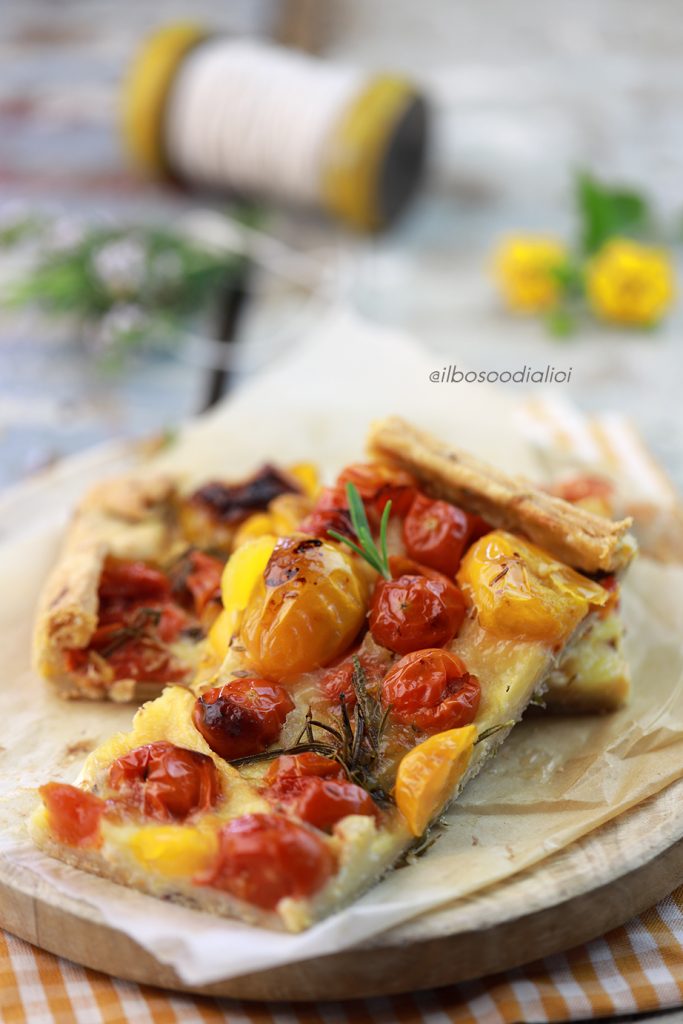ROASTED TOMATO AND GOOEY CHEESE FREE-FORM PIE